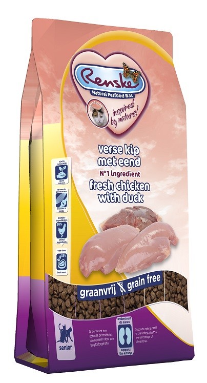 Renske Super Premium Senior Huhn & Ente Katzenfutter