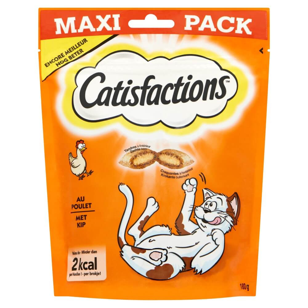 Catisfactions Katzensnacks mit Huhn (Maxipack 180 Gramm)