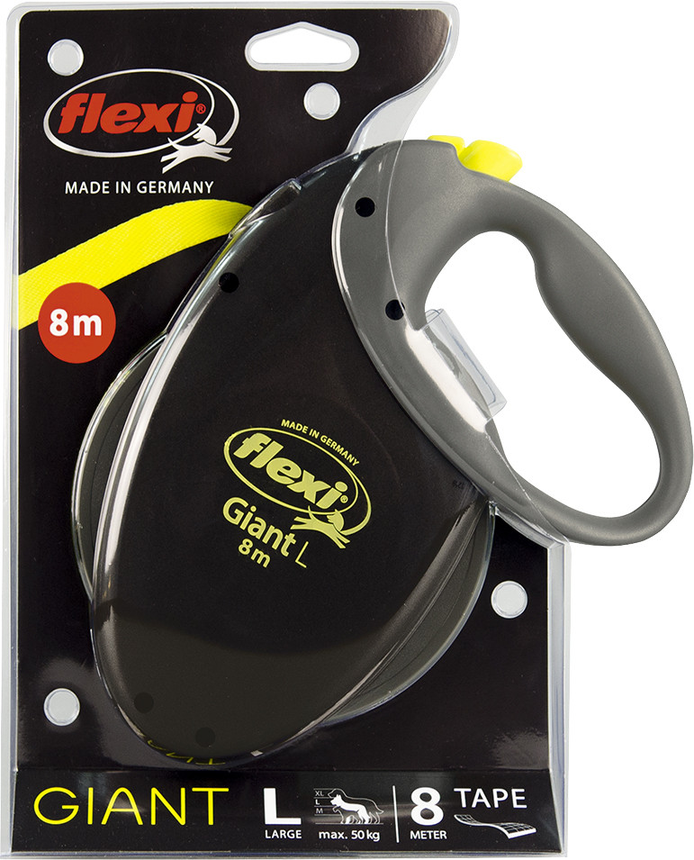 Flexi Giant Neon L Tape-Leine 8 Meter