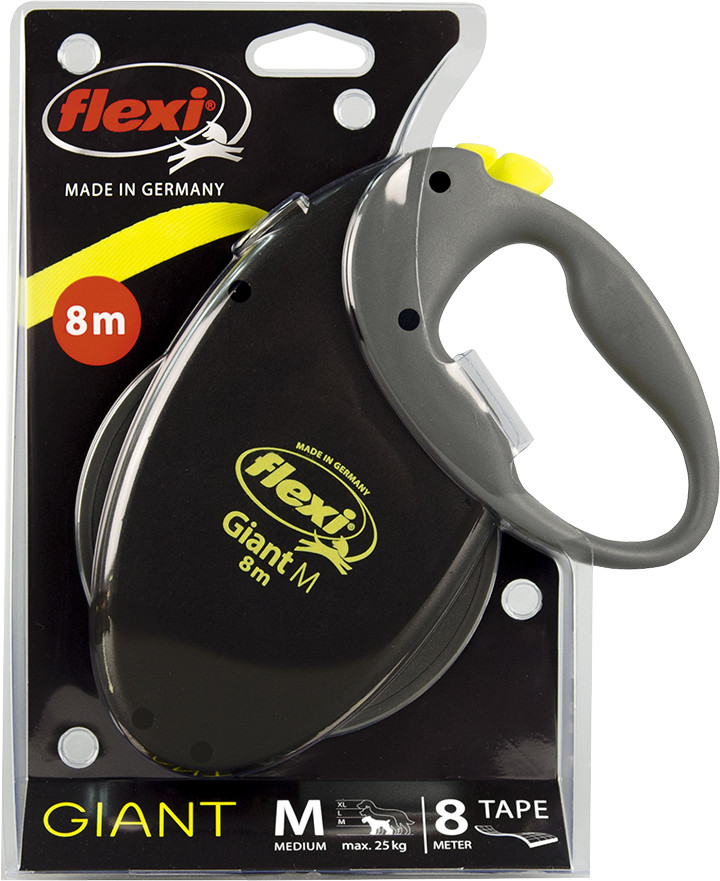 Flexi Giant Neon M Tape-Leine 8 Meter