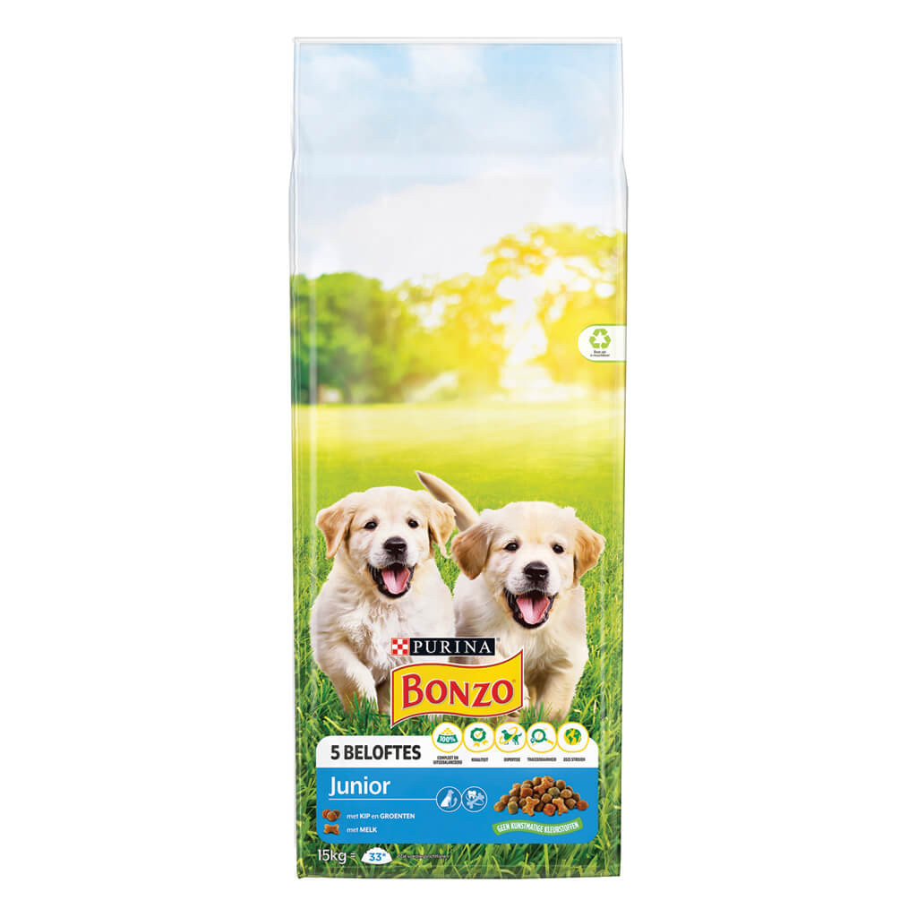 Purina Bonzo (Friskies) Junior mit Huhn, Gemüse, Milch Hundefutter