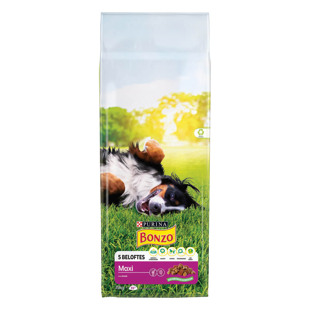 Purina Bonzo (Friskies) Maxi mit Rind Hundefutter