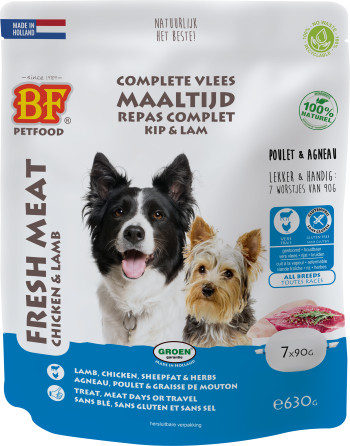 BF Petfood Frischfleisch Huhn mit Lamm Hunde-Nassfutter