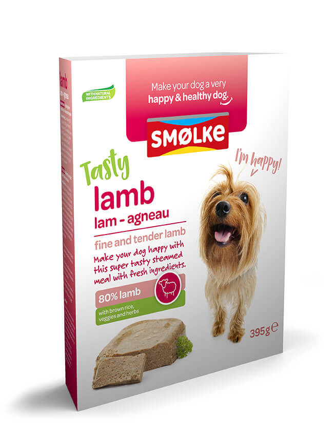 Smølke Tasty Lamb vers gestoomd lam nat hondenvoer