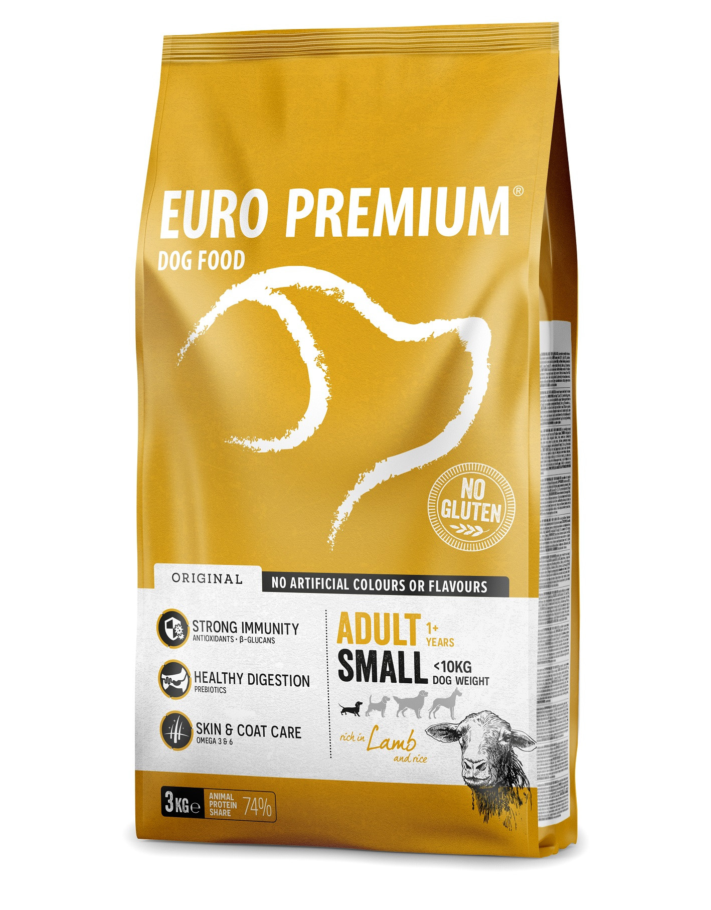 Euro Premium Adult Small mit Lamm & Reis Hundefutter