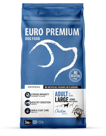 Euro Premium Adult Large mit Huhn & Reis Hundefutter