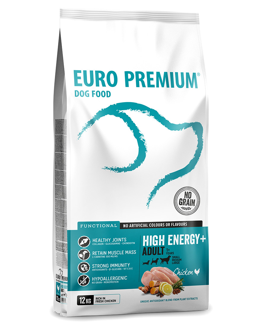 Euro Premium Grainfree Adult High Energy+ Chicken & Potato Hundefutter