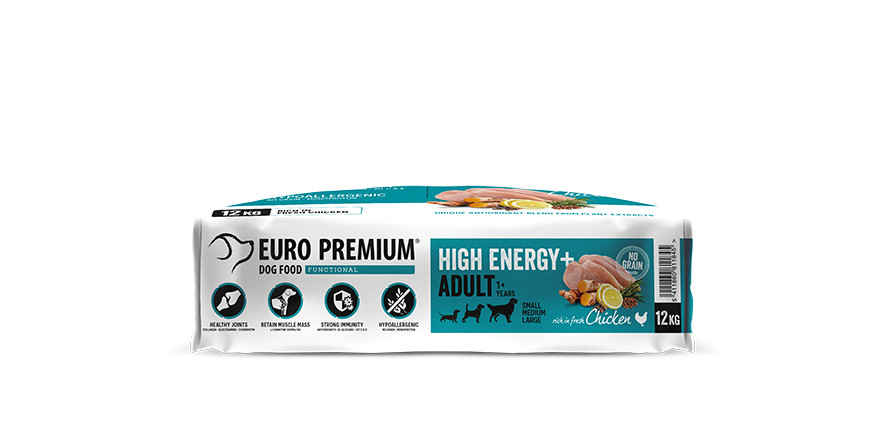 Euro Premium Grainfree Adult High Energy+ Chicken & Potato Hundefutter