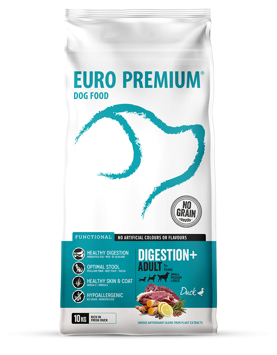 Euro Premium Grainfree Adult Digestion+ Duck & Potatoes hondenvoer