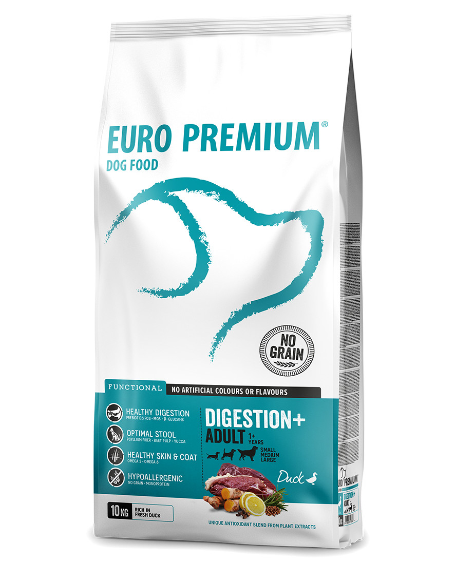 Euro Premium Grainfree Adult Digestion+ Duck & Potatoes hondenvoer