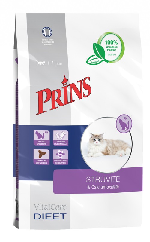 Prins Vitalcare Dieet Struvite & Calciumoxalate voor de kat