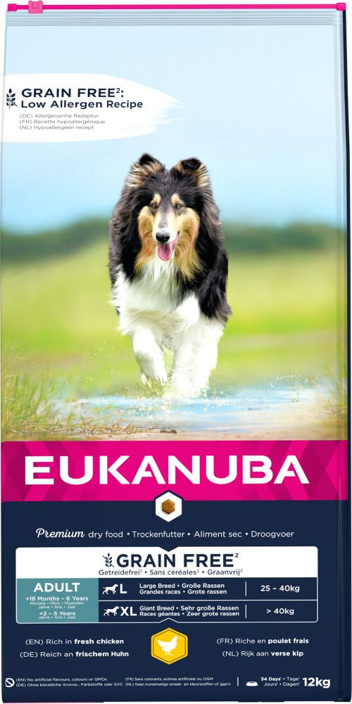 Eukanuba Adult Large kip graanvrij hondenvoer