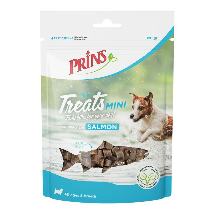 Prins Treats Mini Salmon hondensnack (120g)