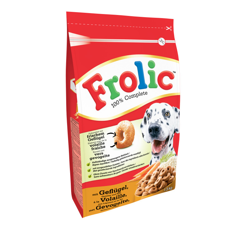 Frolic mit Geflügel Hundefutter