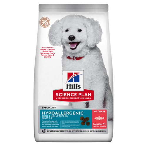 Hill's Adult Small & Mini Hypoallergenic Hundefutter mit Lachs