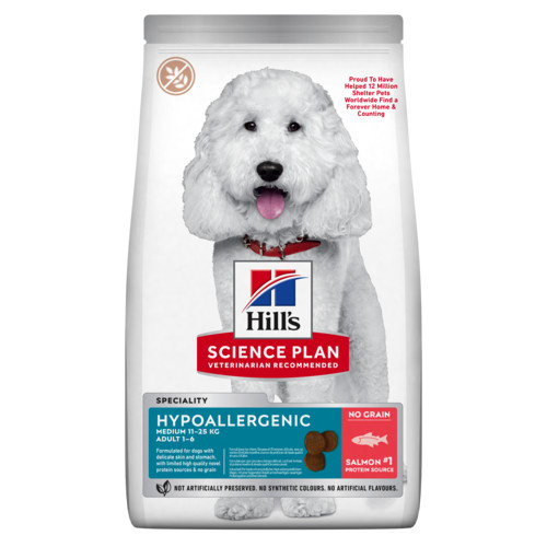 Hill's Adult Medium Hypoallergenic Hundefutter mit Lachs