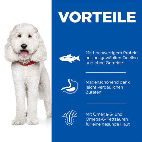 Hill's Adult Medium Hypoallergenic Hundefutter mit Lachs