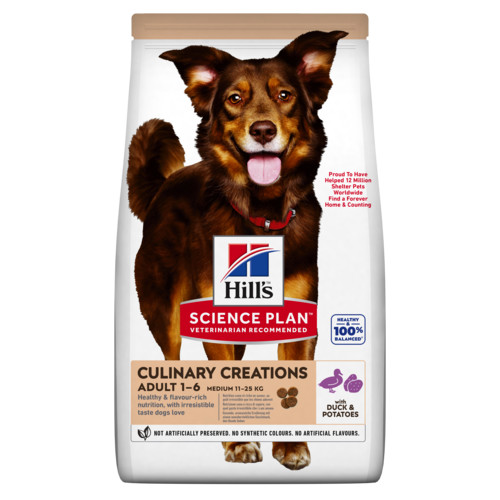 Hill's Culinary Creations Adult Medium Hundefutter mit Ente und Kartoffel