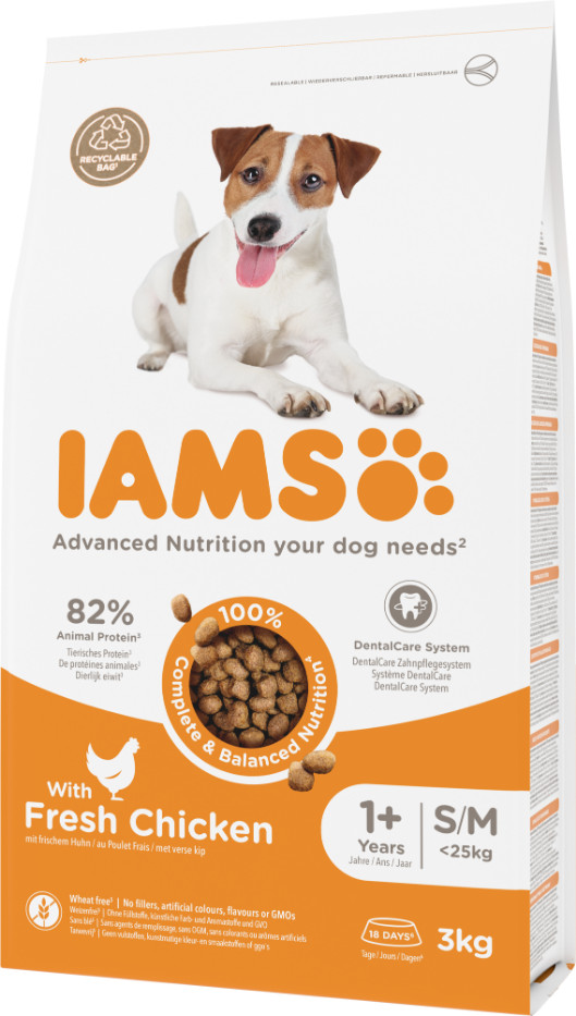 Iams for Vitality Adult Small & Medium Kip hondenvoer