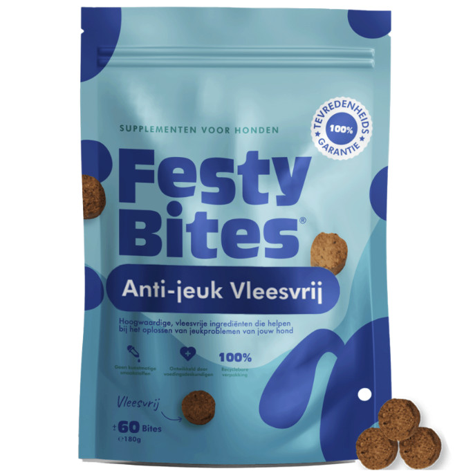 FestyBites Anti-jeuk Vleesvrij probiotica / supplement hond