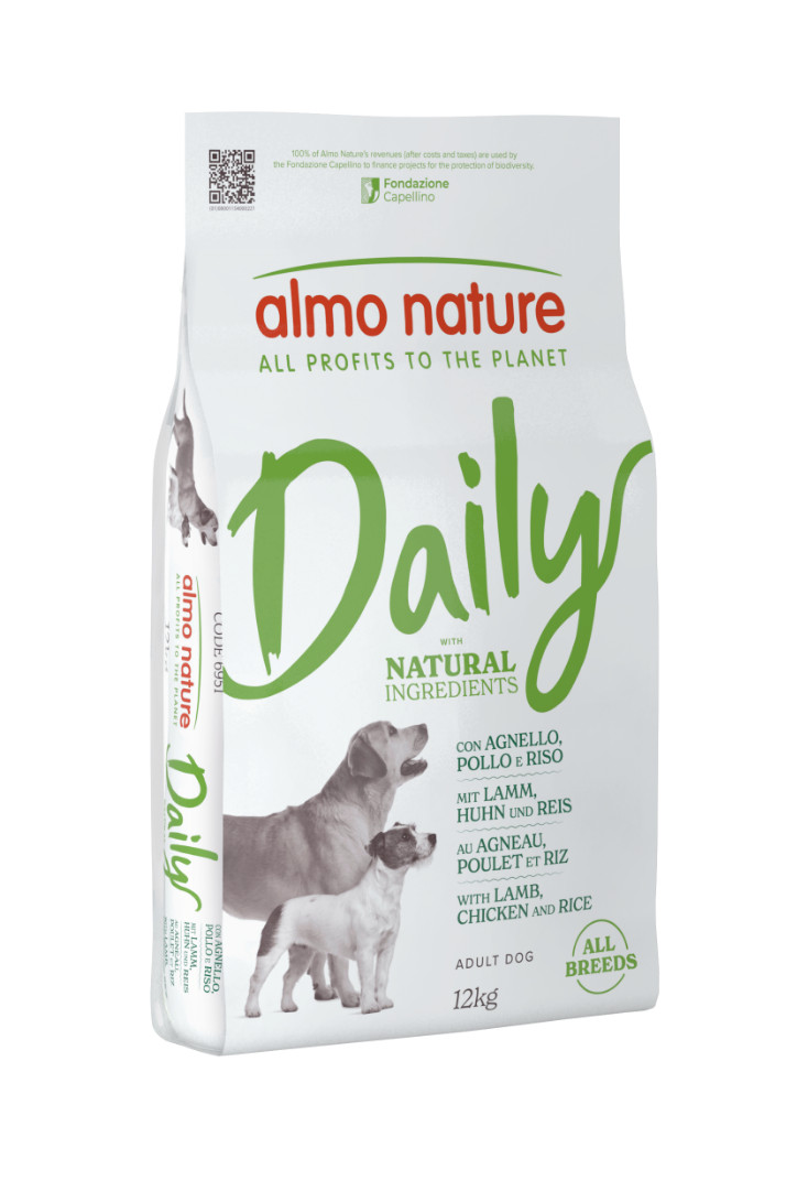 Almo Nature Daily met lam, kip en rijst hondenvoer