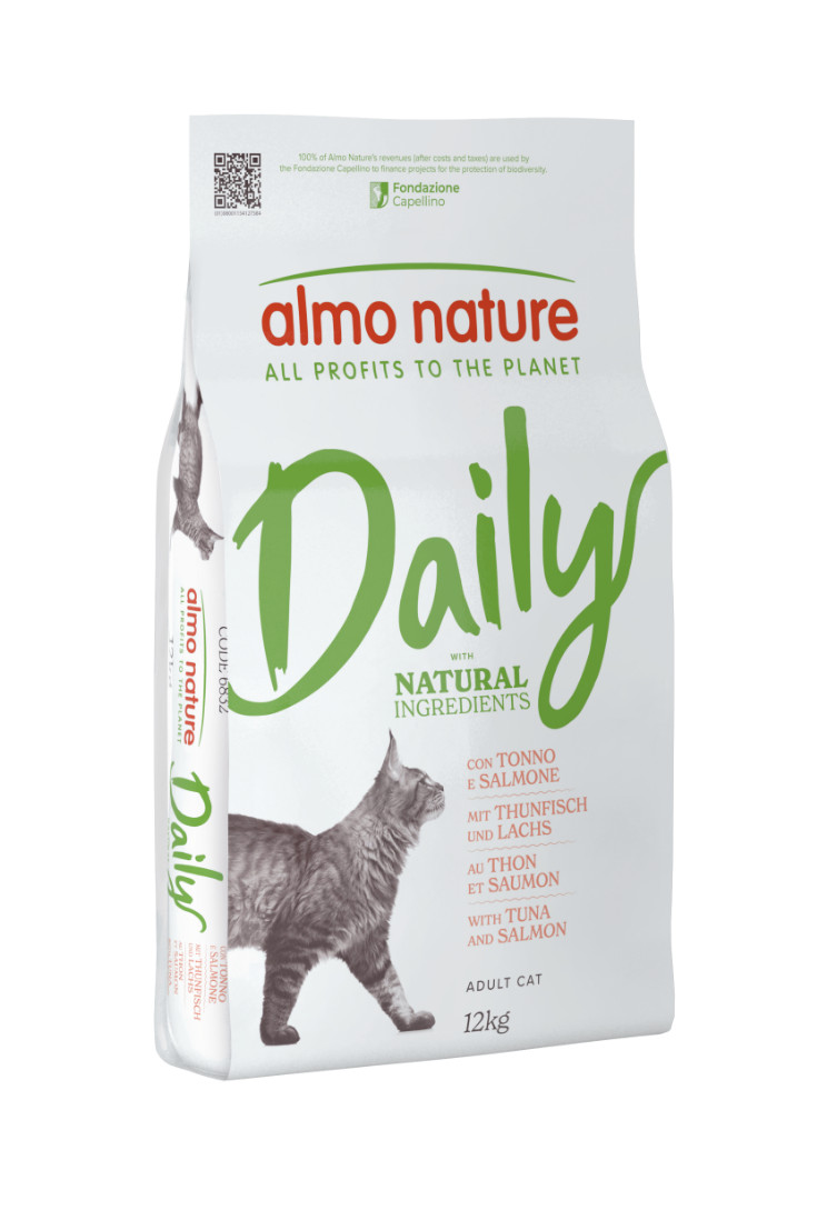 Almo Nature Daily met tonijn en zalm kattenvoer