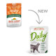 Almo Nature Daily mit Kalb und Lamm Katzen-Nassfutter (70  g)