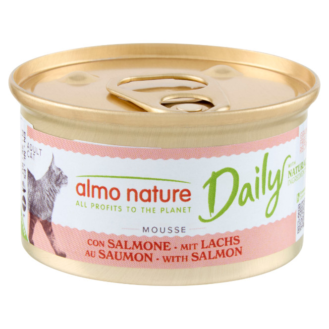 Almo Nature Daily Mousse mit Lachs Katzen-Nassfutter (85 g)