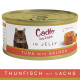 Cadilo Daily Delights - Thunfisch mit Lachs in Gelee - Nassfutter Katze (70 g)