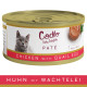 Cadilo Daily Delights - Huhn mit Wachtelei Paté - Nassfutter Katze (70 g)