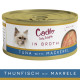 Cadilo Daily Delights - Thunfisch mit Makrele in Bouillon - Nassfutter Katze (70 g)