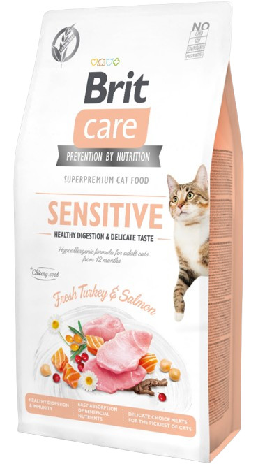 Brit Care Sensitive Healthy Digestion & Delicate Taste kattenvoer