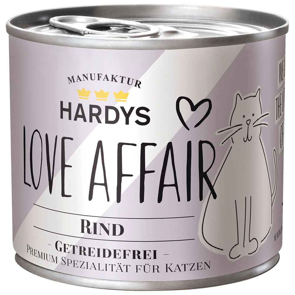 Hardys Love Affair rund natvoer kat (blik)